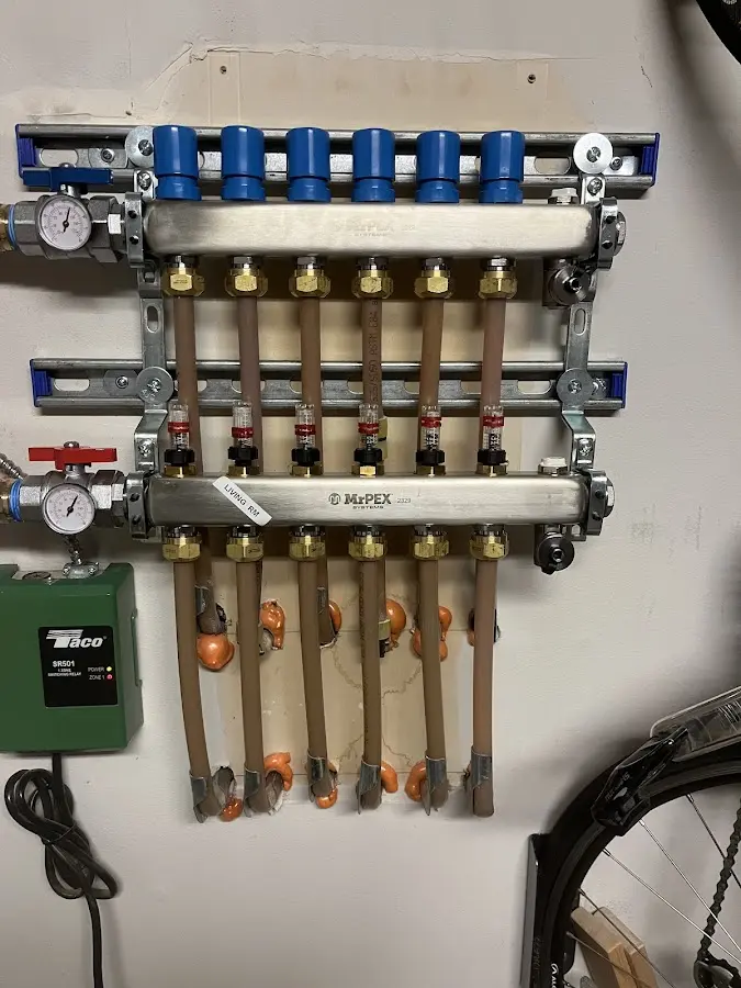 Plumber performing Gas Leak Detection at a residential property in Dunbar